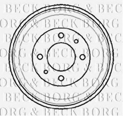 BBR7009 BORG+%26+BECK Brake Drum