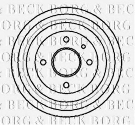 BBR7010 BORG+%26+BECK Bremstrommel