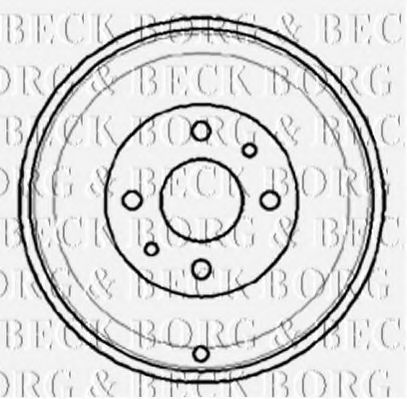 BBR7012 BORG & BECK Bremstrommel