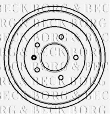 BBR7018 BORG+%26+BECK Brake System Brake Drum