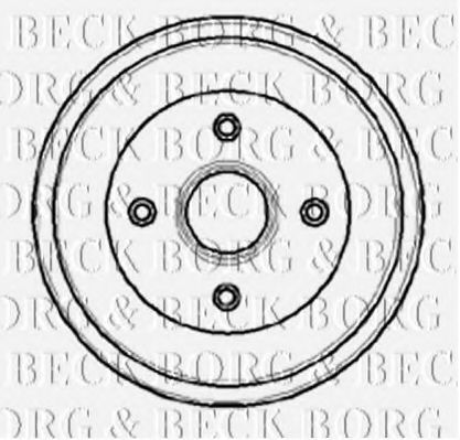BBR7033 BORG+%26+BECK Bremstrommel