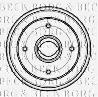 BBR7061 BORG+%26+BECK Bremstrommel