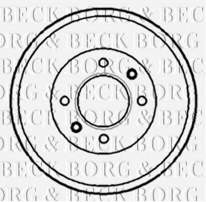 BBR7072 BORG+%26+BECK Bremstrommel