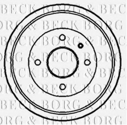 BBR7091 BORG & BECK Bremstrommel