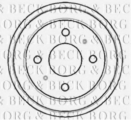 BBR7096 BORG+%26+BECK Bremstrommel
