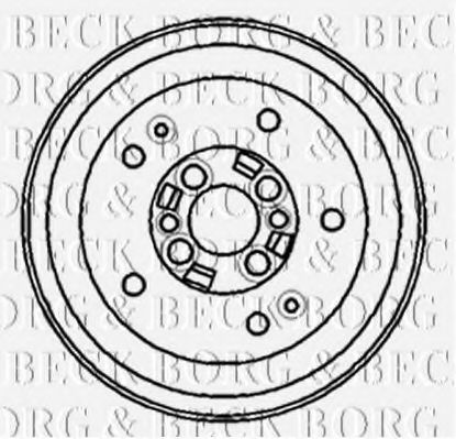BBR7140 BORG+%26+BECK Brake System Brake Drum