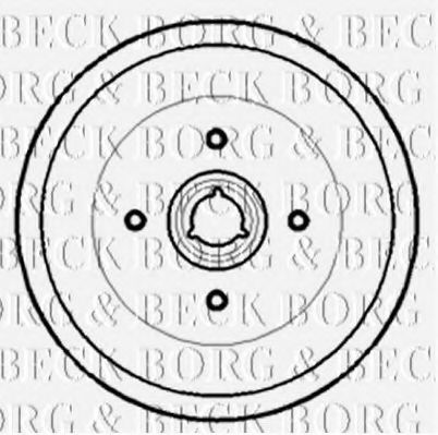 BBR7172 BORG+%26+BECK Brake Drum