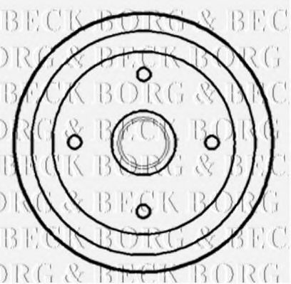BBR7176 BORG+%26+BECK Bremstrommel