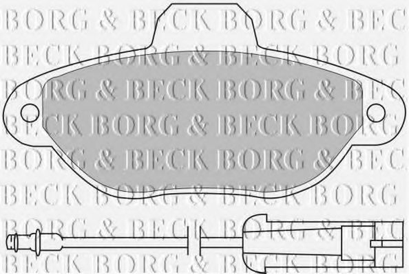BBP1059 BORG+%26+BECK Brake Pad Set, disc brake