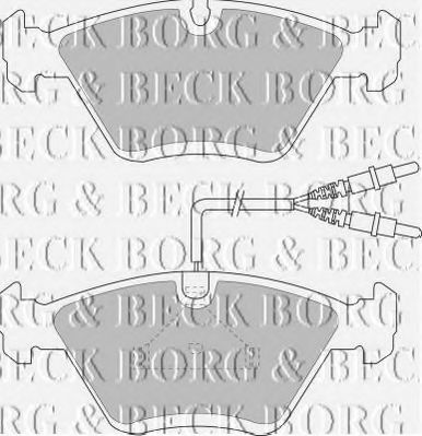 BBP1135 BORG & BECK Brake Pad Set, disc brake