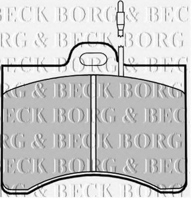 BBP1201 BORG+%26+BECK Brake Pad Set, disc brake