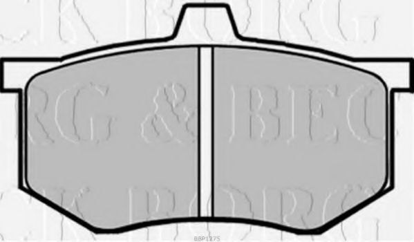 BBP1275 BORG+%26+BECK Brake Pad Set, disc brake