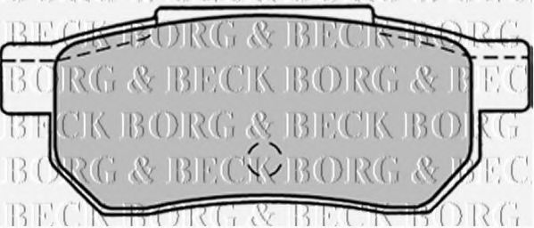 BBP1301 BORG & BECK Brake Pad Set, disc brake