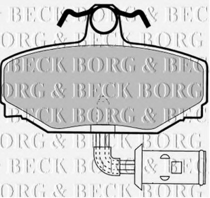 BBP1332 BORG+%26+BECK Brake Pad Set, disc brake