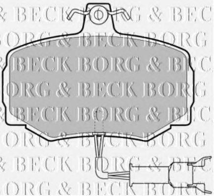 BBP1333 BORG+%26+BECK Brake Pad Set, disc brake
