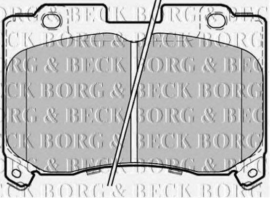 BBP1354 BORG+%26+BECK Brake Pad Set, disc brake
