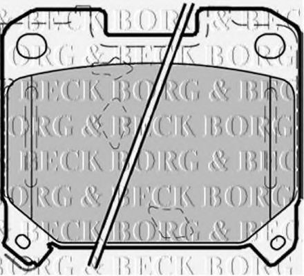 BBP1355 BORG+%26+BECK Brake Pad Set, disc brake