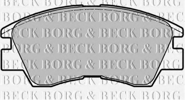 BBP1671 BORG & BECK Brake Pad Set, disc brake