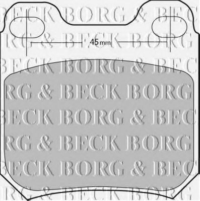 BBP1678 BORG+%26+BECK Brake Pad Set, disc brake