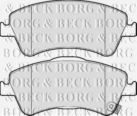 BBP2050 BORG+%26+BECK Brake System Brake Pad Set, disc brake