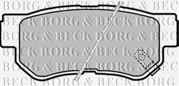 BBP2163 BORG+%26+BECK Brake Pad Set, disc brake