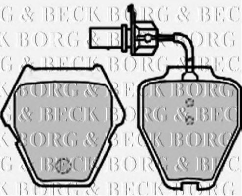 BBP2198 BORG & BECK Brake Pad Set, disc brake