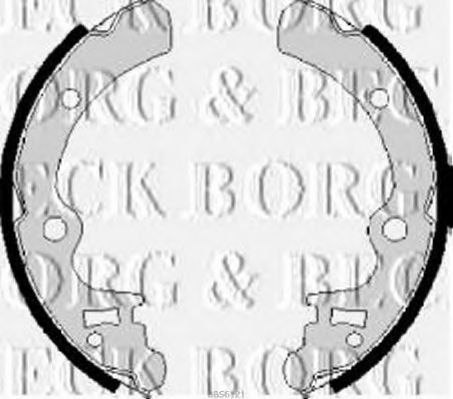 BBS6121 BORG & BECK Bremsbackensatz