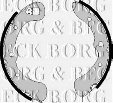 BBS6129 BORG+%26+BECK Brake Shoe Set