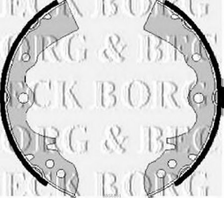 BBS6161 BORG & BECK Комплект тормозных колодок