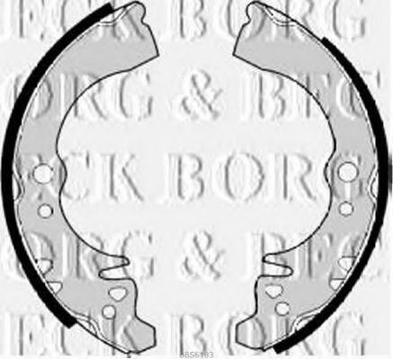 BBS6183 BORG+%26+BECK Brake Shoe Set