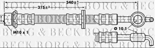 BBH6862 BORG+%26+BECK Bremsschlauch