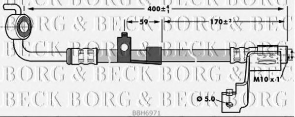 BBH6971 BORG+%26+BECK Brake System Brake Hose