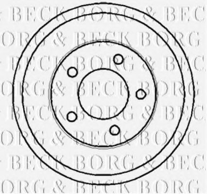 BBR7117 BORG+%26+BECK Brake Drum