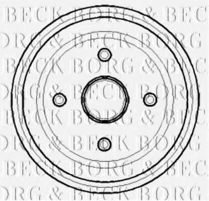 BBR7123 BORG+%26+BECK Brake System Brake Drum