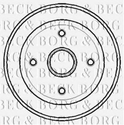 BBR7124 BORG+%26+BECK Brake System Brake Drum