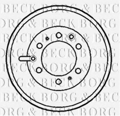 BBR7126 BORG+%26+BECK Bremstrommel