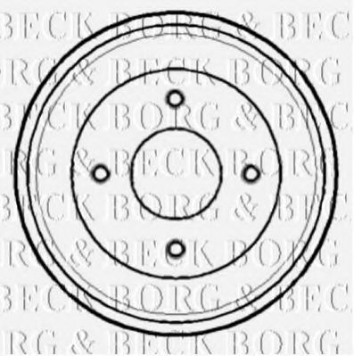 BBR7129 BORG+%26+BECK Bremstrommel