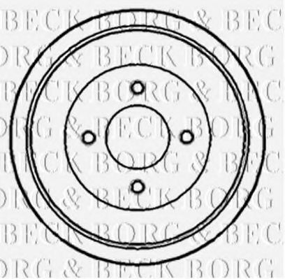 BBR7133 BORG+%26+BECK Brake Drum