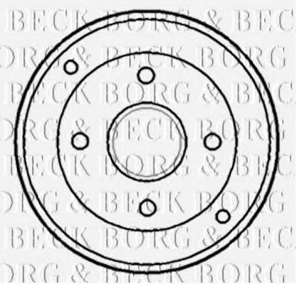 BBR7134 BORG+%26+BECK Bremstrommel