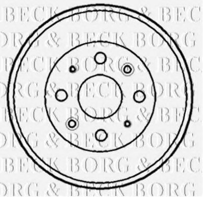 BBR7158 BORG+%26+BECK Brake System Brake Drum