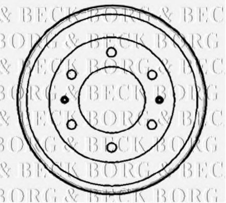 BBR7163 BORG+%26+BECK Bremstrommel