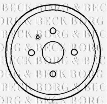 BBR7183 BORG+%26+BECK Brake Drum