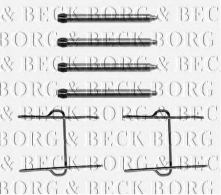 BBK1015 BORG+%26+BECK Brake System Accessory Kit, disc brake pads