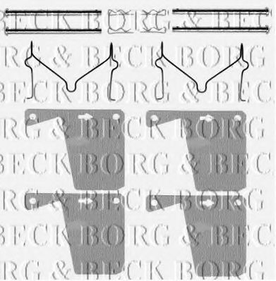 BBK1064 BORG+%26+BECK Accessory Kit, disc brake pads