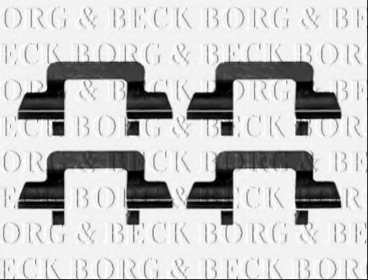 BBK1221 BORG & BECK Accessory Kit, disc brake pads