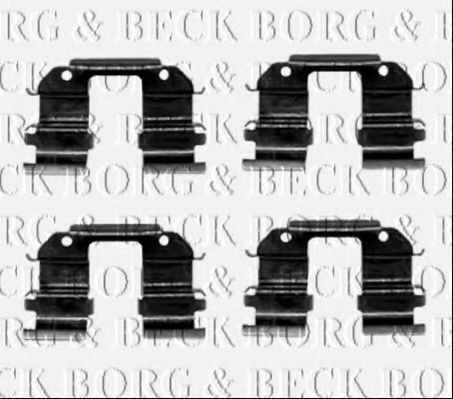 BBK1233 BORG+%26+BECK Accessory Kit, disc brake pads