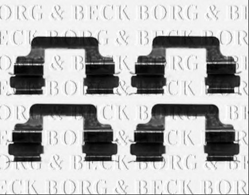BBK1241 BORG+%26+BECK Тормозная система Комплектующие, колодки дискового тормоза