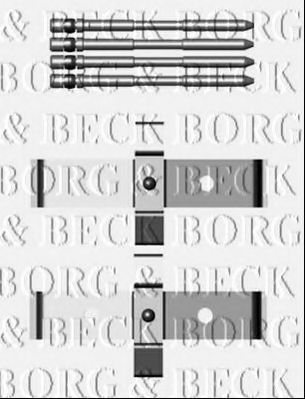 BBK1248 BORG & BECK Accessory Kit, disc brake pads
