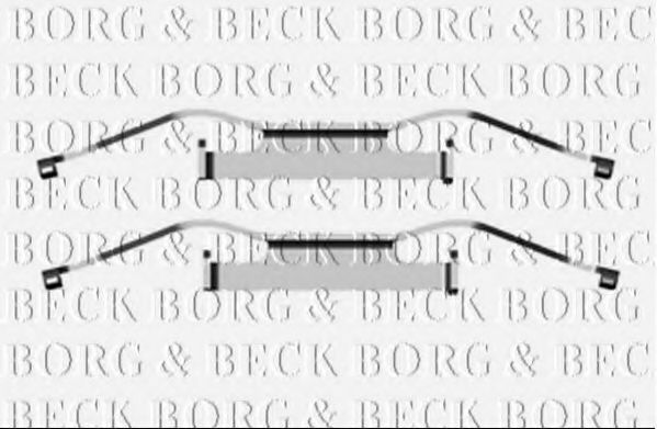 BBK1280 BORG+%26+BECK Accessory Kit, disc brake pads