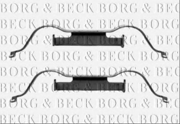 BBK1288 BORG+%26+BECK Комплектующие, колодки дискового тормоза